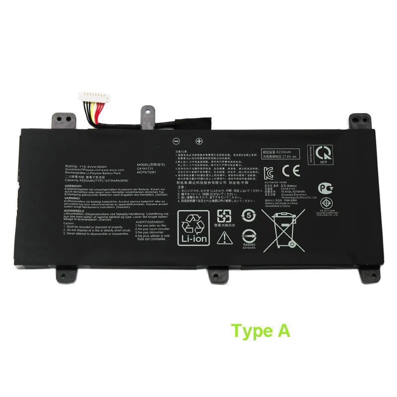 Compatible аккумулятор для ноутбука ASUS  for C41N1731 