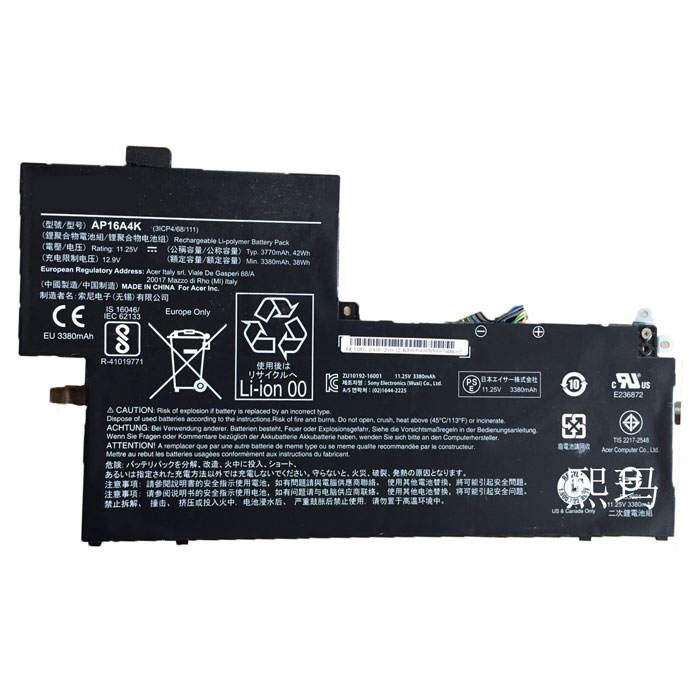 Compatible аккумулятор для ноутбука acer  for Swift 1 Sf113-31-P4Ms 